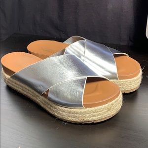 Shoes - Silver Platform sandals Shoes - Silver Platform sandals